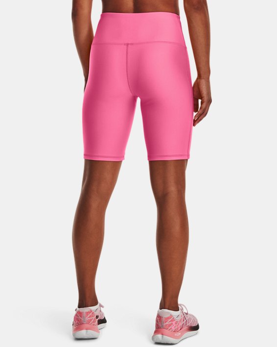 Women's HeatGear® Armour Bike Shorts, Pink, pdpMainDesktop image number 1